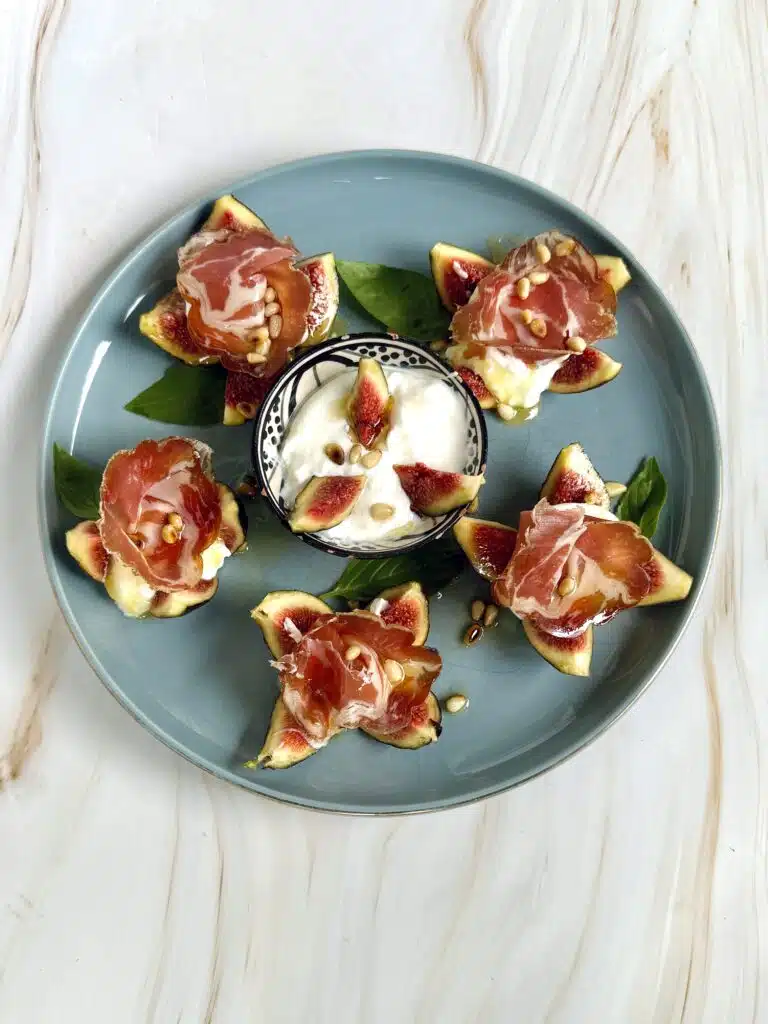 figues coppa et burrata