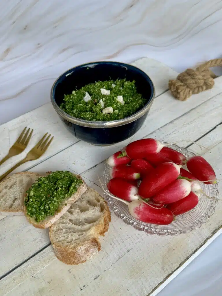 recette pesto fanes de radis