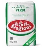 Farine Le 5 Stagioni Pizza Napoletana Verde : W, P/L, protéines et usage Sac de farine Le 5 Stagioni Napoletana Verde (visuel du fabricant)