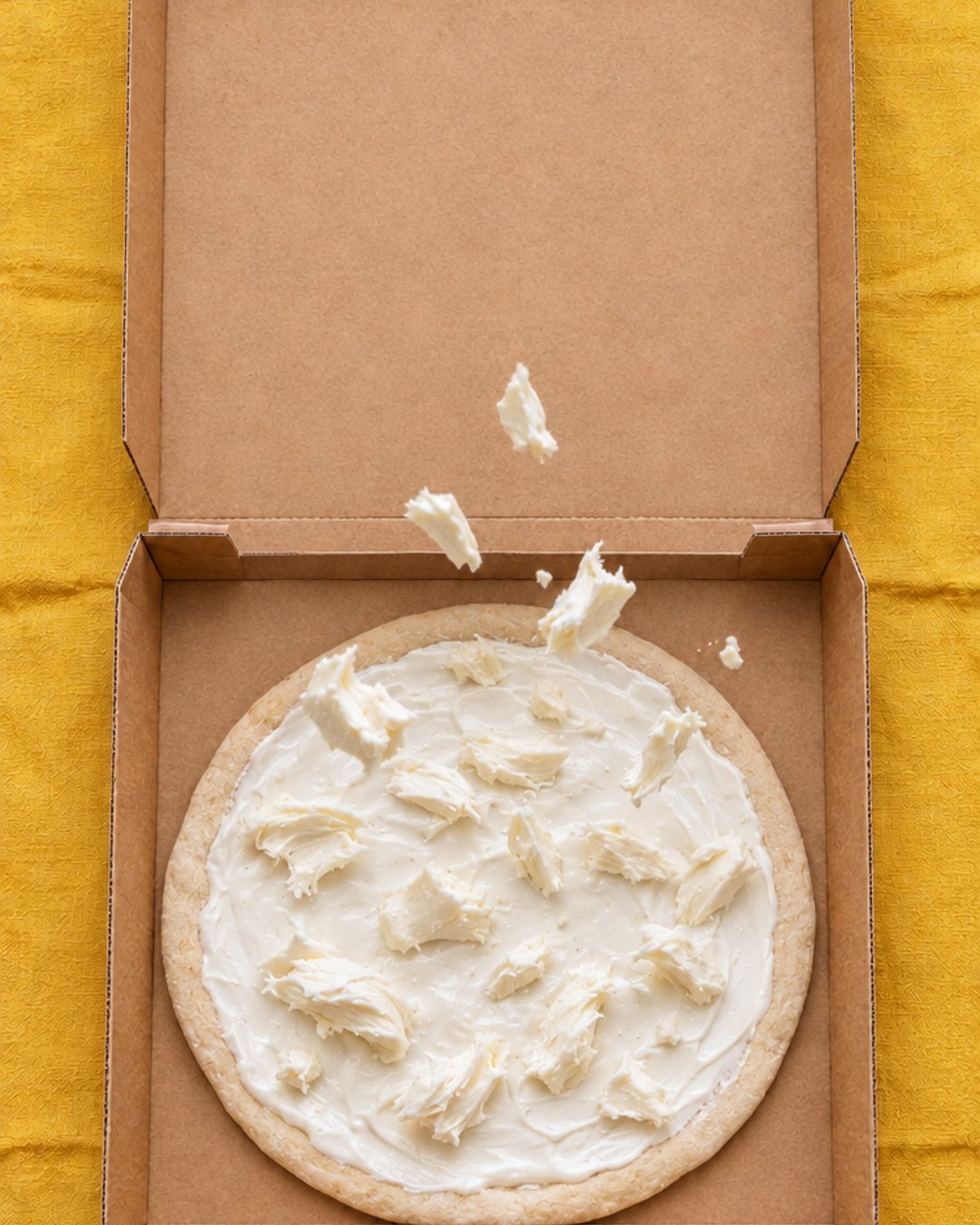 Étape 4 sur 9 : Le fromage tombe sur la crème